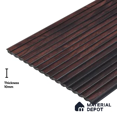 Wooden Look PN 03914 9.5 ft x 6 inch Charcoal Panel - 10 mm | Suitable for Feature Wall, TV Unit & Living Room | Width is Subjected to 5% Variation