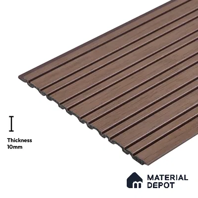 Wooden Look PN 03917 9.5 ft x 6 inch Charcoal Panel - 10 mm | Suitable for Feature Wall, TV Unit & Living Room | Width is Subjected to 5% Variation