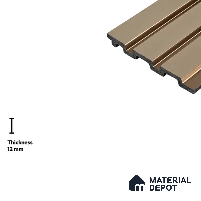 White Plain Colour Look PN 04077 9.5 ft x 4.9 inch Charcoal Panel - 12 mm | Suitable for Feature Wall, TV Unit & Living Room | Width is Subjected to 5% Variation