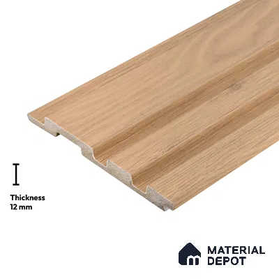 Wooden Look PN 04609 9.5 ft x 4.9 inch Charcoal Panel - 12 mm | Suitable for Feature Wall, TV Unit & Living Room | Width is Subjected to 5% Variation