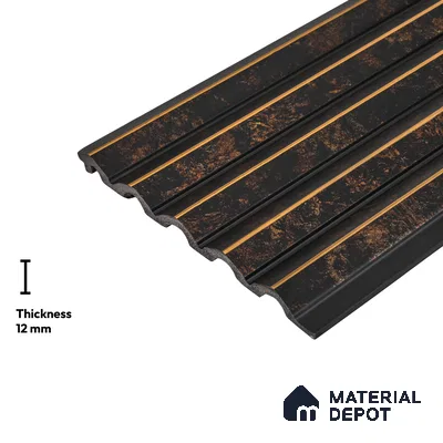 Black Marble Look PN 05102 9 ft x 6.6 inch Charcoal Panel - 12 mm | Suitable for Feature Wall, TV Unit & Living Room | Width is Subjected to 5% Variation