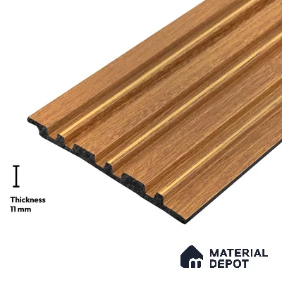 Wooden Look PN 05656 9.5 ft x 4.9 inch Charcoal Panel - 11 mm | Suitable for Feature Wall, TV Unit & Living Room | Width is Subjected to 5% Variation