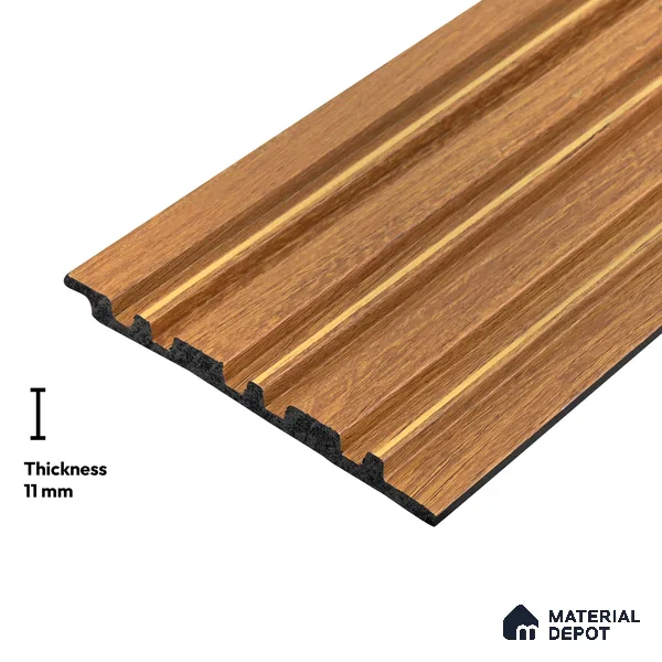 Wooden Look PN 05656 9.5 ft x 4.9 inch Charcoal Panel - 11 mm | Suitable for Feature Wall, TV Unit & Living Room | Width is Subjected to 5% Variation