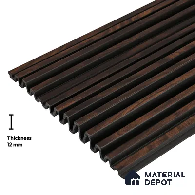 Wooden Look PN 05764 9.5 ft x 7.8 inch Charcoal Panel - 12 mm | Suitable for Feature Wall, TV Unit & Living Room | Width is Subjected to 5% Variation