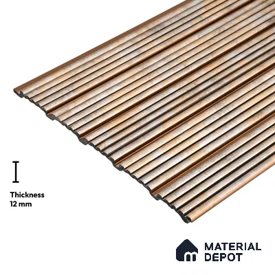 Multi Colour Metallic Look PN 05781 9.5 ft x 7.8 inch Charcoal Panel - 12 mm | Suitable for Feature Wall, TV Unit & Living Room | Width is Subjected to 5% Variation