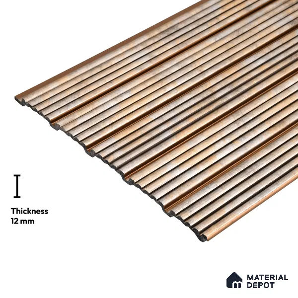 Multi Colour Metallic Look PN 05781 9.5 ft x 7.8 inch Charcoal Panel - 12 mm | Suitable for Feature Wall, TV Unit & Living Room | Width is Subjected to 5% Variation