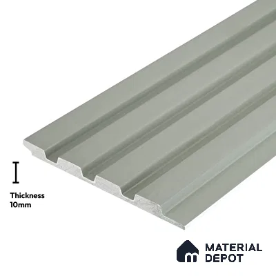 Green Plain Colour Look PN 05920 8 ft x 6 inch Charcoal Panel - 10 mm | Suitable for Feature Wall, TV Unit & Living Room | Width is Subjected to 5% Variation