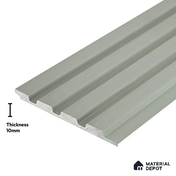 Green Plain Colour Look PN 05920 8 ft x 6 inch Charcoal Panel - 10 mm | Suitable for Feature Wall, TV Unit & Living Room | Width is Subjected to 5% Variation