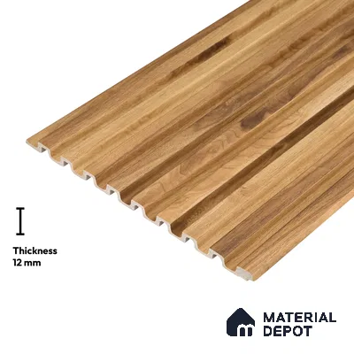 Wooden Look PN 06169 9.5 ft x 7.8 inch Charcoal Panel - 12 mm | Suitable for Feature Wall, TV Unit & Living Room | Width is Subjected to 5% Variation