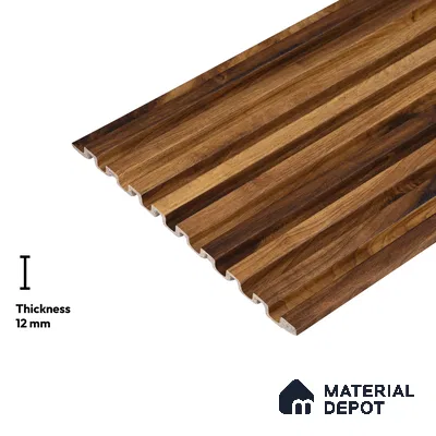 Wooden Look PN 06170 9.5 ft x 7.8 inch Charcoal Panel - 12 mm | Suitable for Feature Wall, TV Unit & Living Room | Width is Subjected to 5% Variation