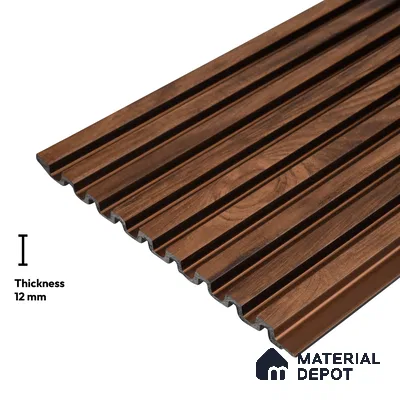 Wooden Look PN 06172 9.5 ft x 7.8 inch Charcoal Panel - 12 mm | Suitable for Feature Wall, TV Unit & Living Room | Width is Subjected to 5% Variation