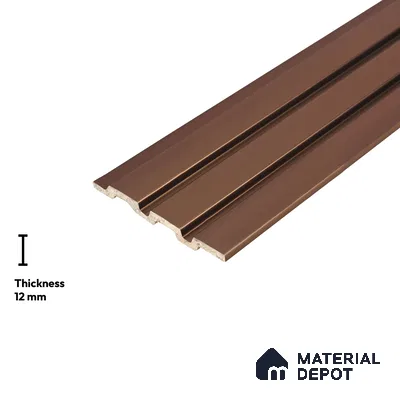 Orange Plain Colour Look PN 06222 9.5 ft x 4.7 inch Charcoal Panel - 12 mm | Suitable for Feature Wall, TV Unit & Living Room | Width is Subjected to 5% Variation