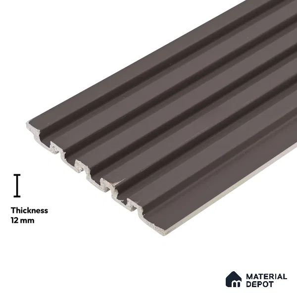 Brown Plain Colour Look PN 06234 9.5 ft x 4.7 inch Charcoal Panel - 12 mm | Suitable for Feature Wall, TV Unit & Living Room | Width is Subjected to 5% Variation