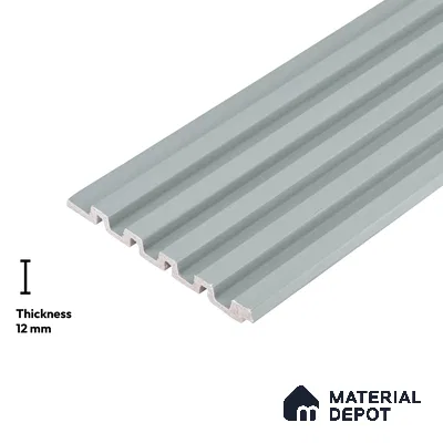 Blue Plain Colour Look PN 06242 9.5 ft x 4.7 inch Charcoal Panel - 12 mm | Suitable for Feature Wall, TV Unit & Living Room | Width is Subjected to 5% Variation