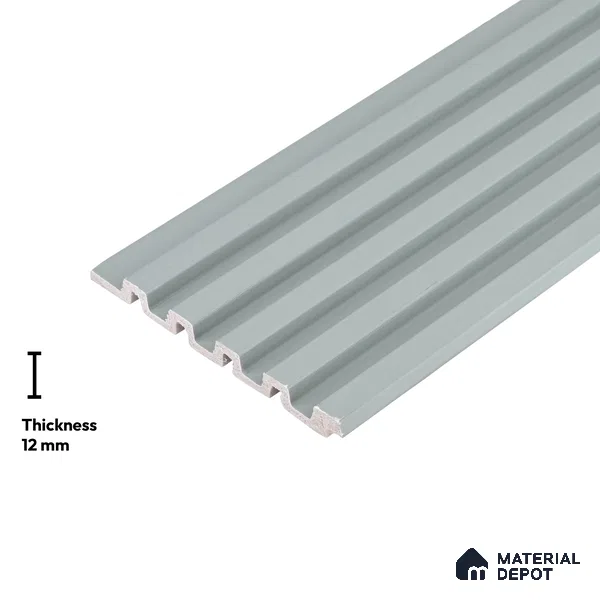 Blue Plain Colour Look PN 06242 9.5 ft x 4.7 inch Charcoal Panel - 12 mm | Suitable for Feature Wall, TV Unit & Living Room | Width is Subjected to 5% Variation