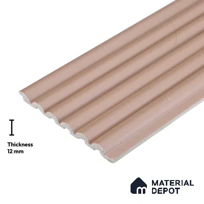Pink Metallic Look PN 06248 9.5 ft x 4.7 inch Charcoal Panel - 12 mm | Suitable for Feature Wall, TV Unit & Living Room | Width is Subjected to 5% Variation