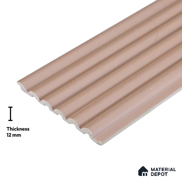 Pink Metallic Look PN 06248 9.5 ft x 4.7 inch Charcoal Panel - 12 mm | Suitable for Feature Wall, TV Unit & Living Room | Width is Subjected to 5% Variation