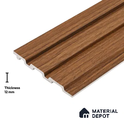 Wooden Look PN 06270 9.5 ft x 4.7 inch Charcoal Panel - 12 mm | Suitable for Feature Wall, TV Unit & Living Room | Width is Subjected to 5% Variation