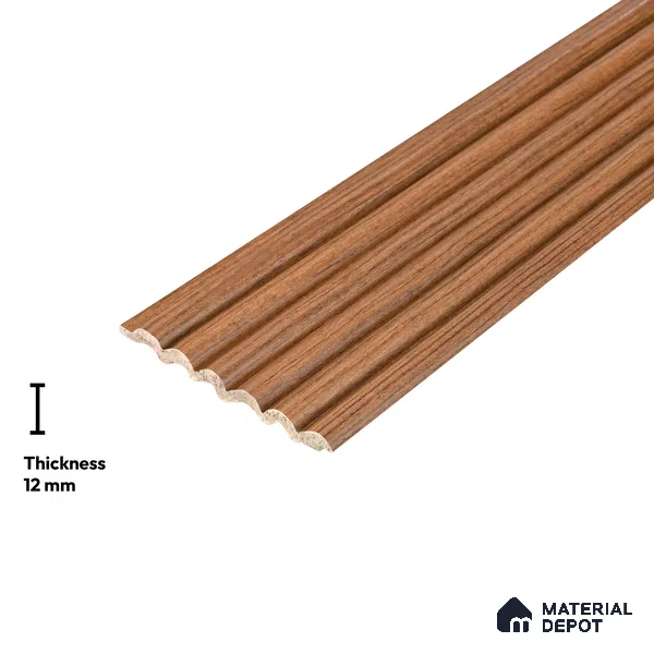 Wooden Look PN 06282 9.5 ft x 4.7 inch Charcoal Panel - 12 mm | Suitable for Feature Wall, TV Unit & Living Room | Width is Subjected to 5% Variation