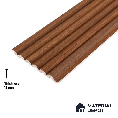Wooden Look PN 06283 9.5 ft x 4.7 inch Charcoal Panel - 12 mm | Suitable for Feature Wall, TV Unit & Living Room | Width is Subjected to 5% Variation