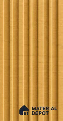 Honey Maple 10 ft x 0.89 ft (3060x270 mm) Stripes Design Interior & Exterior Wall & Ceiling Panel - 20 mm | Suitable for Balcony, Facade & Open Area | Width is Subjected to 5% Variation
