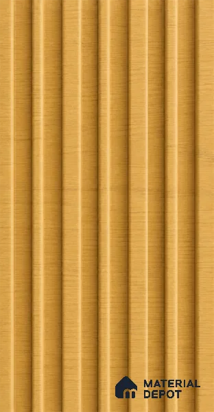 Honey Maple 10 ft x 0.89 ft (3060x270 mm) Stripes Design Interior & Exterior Wall & Ceiling Panel - 20 mm | Suitable for Balcony, Facade & Open Area | Width is Subjected to 5% Variation