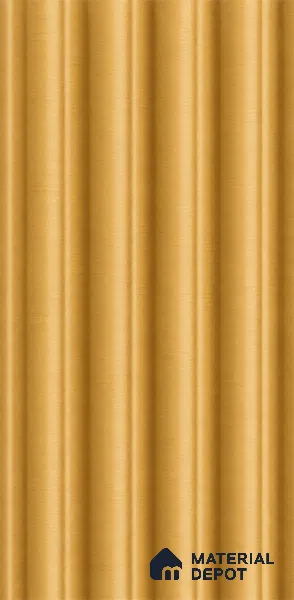 Honey Maple 10 ft x 0.7 ft (3060x215 mm) Dome Design Interior & Exterior Wall & Ceiling Panel - 20 mm | Suitable for Balcony, Facade & Open Area | Width is Subjected to 5% Variation