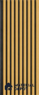 Honey Maple 10 ft x 0.85 ft (3060x260 mm) Prism Dual Tone Design Interior & Exterior Wall & Ceiling Panel - 21 mm | Suitable for Balcony, Facade & Open Area | Width is Subjected to 5% Variation