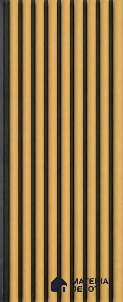 Honey Maple 10 ft x 0.85 ft (3060x260 mm) Prism Dual Tone Design Interior & Exterior Wall & Ceiling Panel - 21 mm | Suitable for Balcony, Facade & Open Area | Width is Subjected to 5% Variation