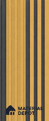 Honey Maple 10 ft x 0.89 ft (3060x270 mm) Unic Dual Tone Design Interior & Exterior Wall & Ceiling Panel - 15 mm | Suitable for Balcony, Facade & Open Area | Width is Subjected to 5% Variation