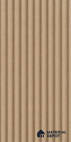 Danish Teak 10 ft x 0.85 ft (3060x260 mm) Prism Design Interior & Exterior Wall & Ceiling Panel - 21 mm | Suitable for Balcony, Facade & Open Area | Width is Subjected to 5% Variation