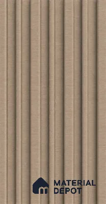 Danish Teak 10 ft x 0.89 ft (3060x270 mm) Stripes Design Interior & Exterior Wall & Ceiling Panel - 20 mm | Suitable for Balcony, Facade & Open Area | Width is Subjected to 5% Variation