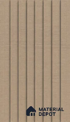 Danish Teak 10 ft x 0.89 ft (3060x270 mm) Unic Design Interior & Exterior Wall & Ceiling Panel - 15 mm | Suitable for Balcony, Facade & Open Area | Width is Subjected to 5% Variation