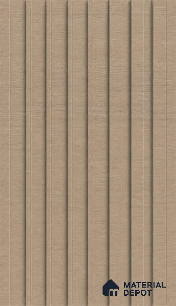 Danish Teak 10 ft x 0.89 ft (3060x270 mm) Unic Design Interior & Exterior Wall & Ceiling Panel - 15 mm | Suitable for Balcony, Facade & Open Area | Width is Subjected to 5% Variation
