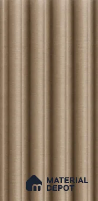 Danish Teak 10 ft x 0.7 ft (3060x215 mm) Dome Design Interior & Exterior Wall & Ceiling Panel - 20 mm | Suitable for Balcony, Facade & Open Area | Width is Subjected to 5% Variation