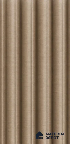 Danish Teak 10 ft x 0.7 ft (3060x215 mm) Dome Design Interior & Exterior Wall & Ceiling Panel - 20 mm | Suitable for Balcony, Facade & Open Area | Width is Subjected to 5% Variation