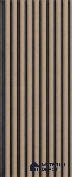 Danish Teak 10 ft x 0.85 ft (3060x260 mm) Prism Dual Tone Design Interior & Exterior Wall & Ceiling Panel - 21 mm | Suitable for Balcony, Facade & Open Area | Width is Subjected to 5% Variation