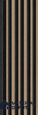 Danish Teak 10 ft x 0.89 ft (3060x270 mm) Stripes Dual Tone Design Interior & Exterior Wall & Ceiling Panel - 20 mm | Suitable for Balcony, Facade & Open Area | Width is Subjected to 5% Variation