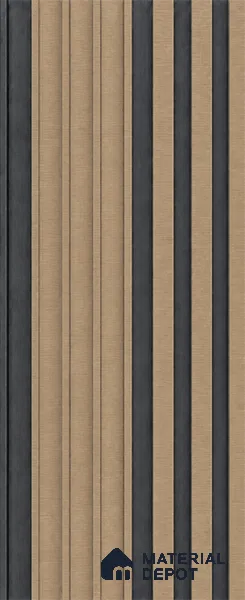Danish Teak 10 ft x 0.89 ft (3060x270 mm) Unic Dual Tone Design Interior & Exterior Wall & Ceiling Panel - 15 mm | Suitable for Balcony, Facade & Open Area | Width is Subjected to 5% Variation