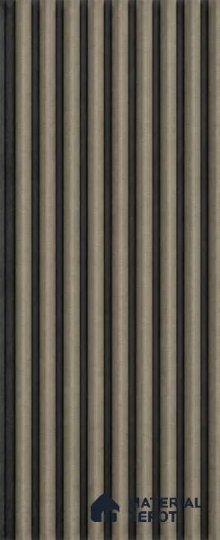Oak Noir 10 ft x 0.85 ft (3060x260 mm) Prism Dual Tone Design Interior & Exterior Wall & Ceiling Panel - 21 mm | Suitable for Balcony, Facade & Open Area | Width is Subjected to 5% Variation