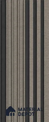 Oak Noir 10 ft x 0.89 ft (3060x270 mm) Unic Dual Tone Design Interior & Exterior Wall & Ceiling Panel - 15 mm | Suitable for Balcony, Facade & Open Area | Width is Subjected to 5% Variation