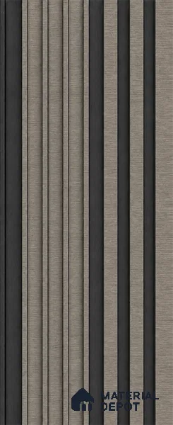 Oak Noir 10 ft x 0.89 ft (3060x270 mm) Unic Dual Tone Design Interior & Exterior Wall & Ceiling Panel - 15 mm | Suitable for Balcony, Facade & Open Area | Width is Subjected to 5% Variation