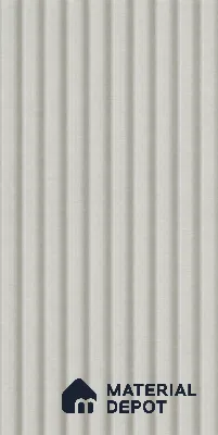 White Mist 10 ft x 0.85 ft (3060x260 mm) Prism Design Interior & Exterior Wall & Ceiling Panel - 21 mm | Suitable for Balcony, Facade & Open Area | Width is Subjected to 5% Variation