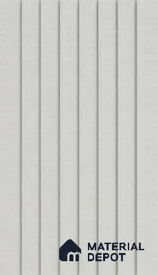 White Mist 10 ft x 0.89 ft (3060x270 mm) Unic Design Interior & Exterior Wall & Ceiling Panel - 15 mm | Suitable for Balcony, Facade & Open Area | Width is Subjected to 5% Variation