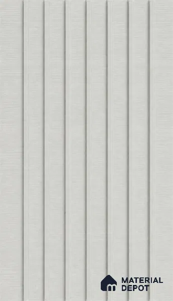 White Mist 10 ft x 0.89 ft (3060x270 mm) Unic Design Interior & Exterior Wall & Ceiling Panel - 15 mm | Suitable for Balcony, Facade & Open Area | Width is Subjected to 5% Variation