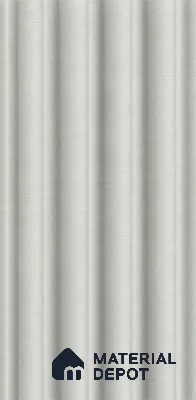 White Mist 10 ft x 0.7 ft (3060x215 mm) Dome Design Interior & Exterior Wall & Ceiling Panel - 20 mm | Suitable for Balcony, Facade & Open Area | Width is Subjected to 5% Variation