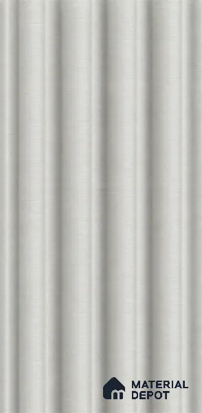 White Mist 10 ft x 0.7 ft (3060x215 mm) Dome Design Interior & Exterior Wall & Ceiling Panel - 20 mm | Suitable for Balcony, Facade & Open Area | Width is Subjected to 5% Variation