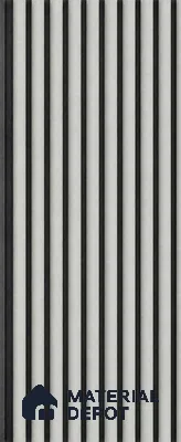 White Mist 10 ft x 0.85 ft (3060x260 mm) Prism Dual Tone Design Interior & Exterior Wall & Ceiling Panel - 21 mm | Suitable for Balcony, Facade & Open Area | Width is Subjected to 5% Variation
