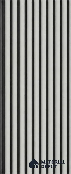White Mist 10 ft x 0.85 ft (3060x260 mm) Prism Dual Tone Design Interior & Exterior Wall & Ceiling Panel - 21 mm | Suitable for Balcony, Facade & Open Area | Width is Subjected to 5% Variation