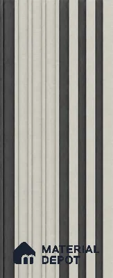 White Mist 10 ft x 0.89 ft (3060x270 mm) Unic Dual Tone Design Interior & Exterior Wall & Ceiling Panel - 15 mm | Suitable for Balcony, Facade & Open Area | Width is Subjected to 5% Variation